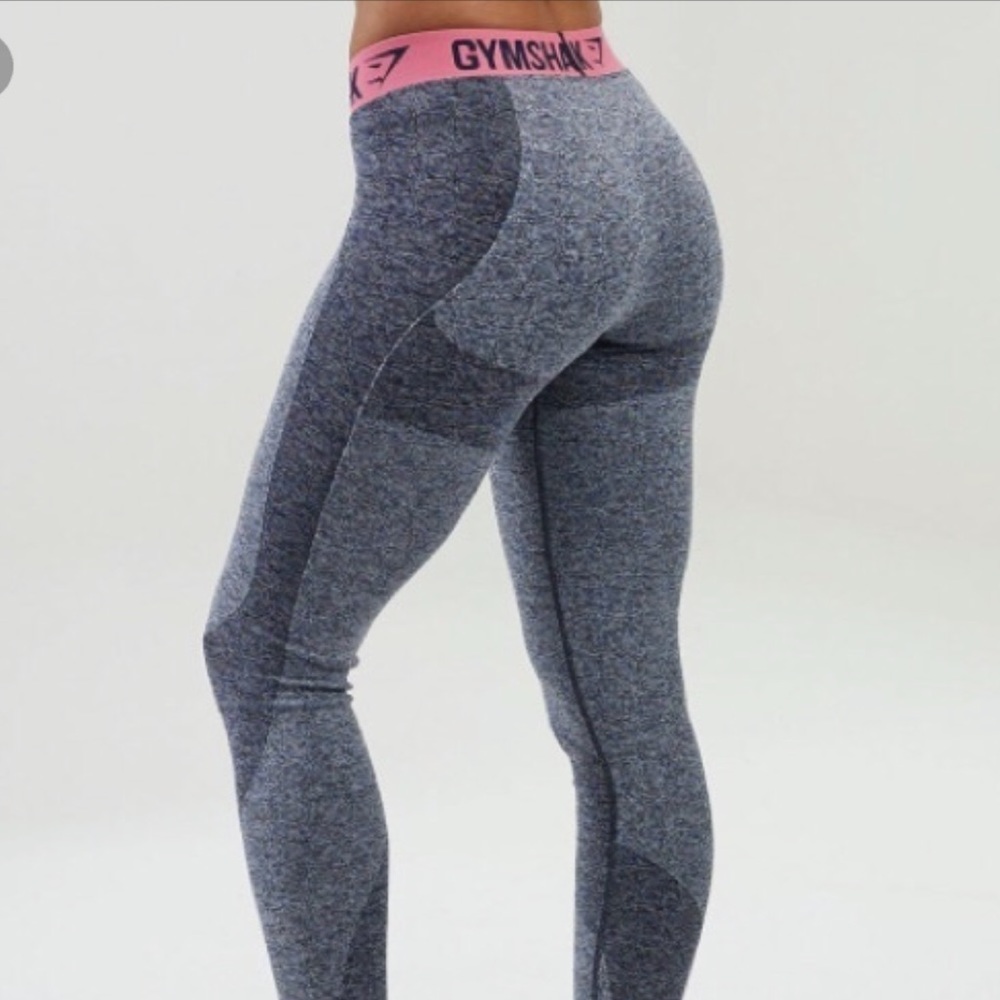 Gymshark V2 Pink & Gray Leggings